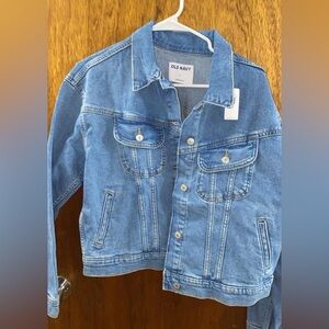 Old navy light denim jacket size large NWT